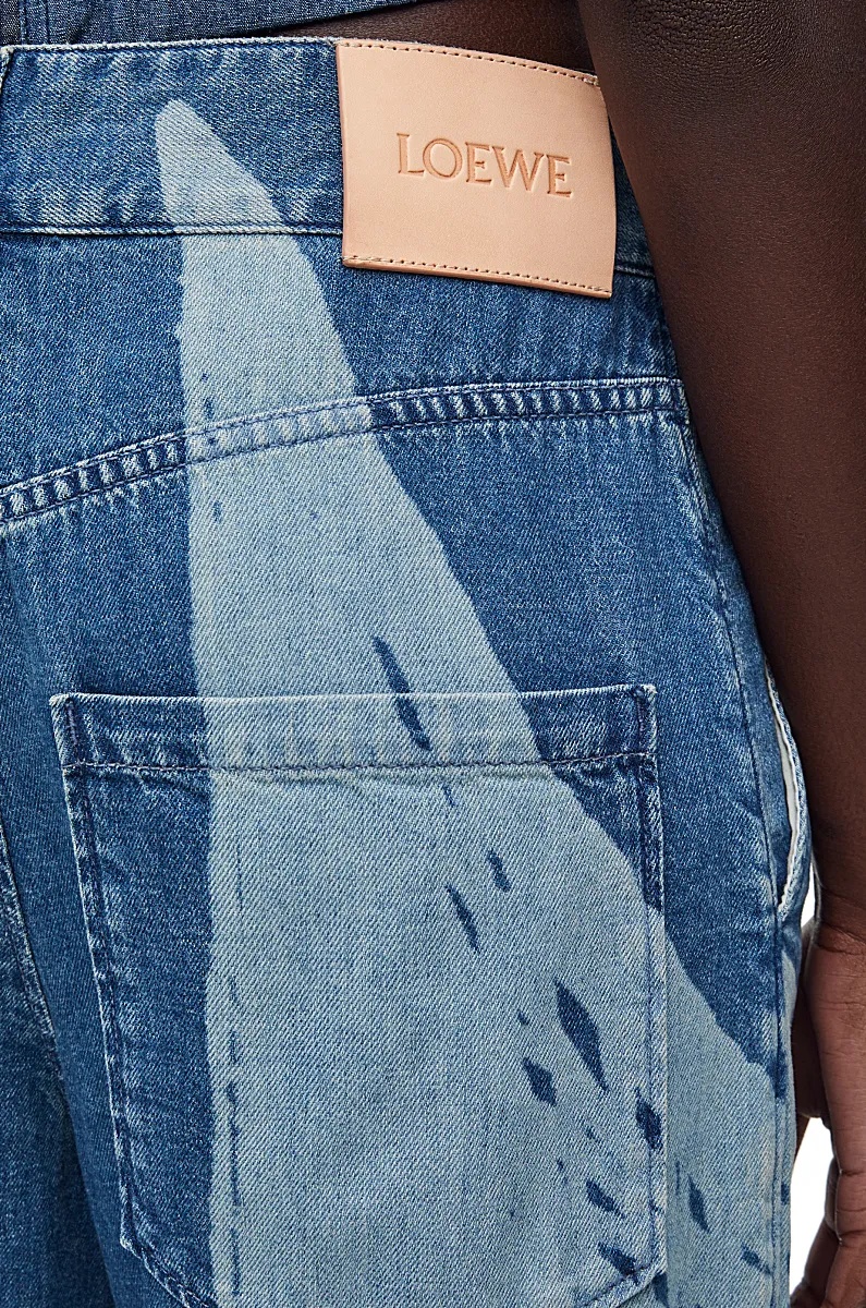 Loewe Belt-loop Jeans In Blue