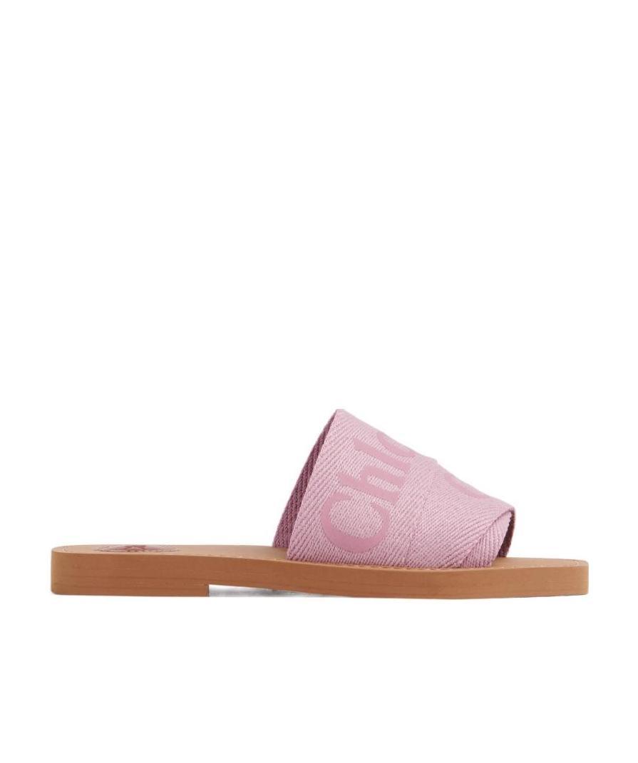 CHLOÉ WOODY FLAT SLIDES