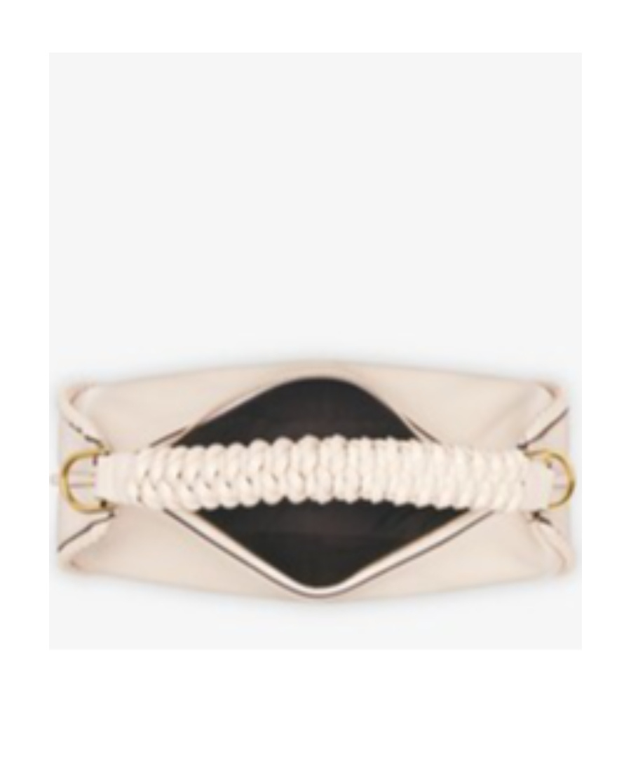 Fendi Graphy Small Leather Shoulder Bag In Nude