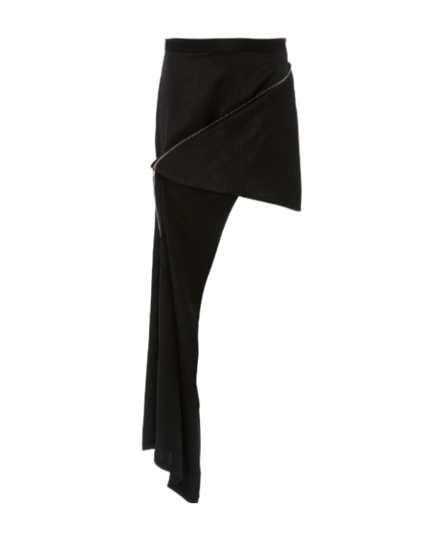 Jw Anderson Zip-detail Mini Skirt In Black