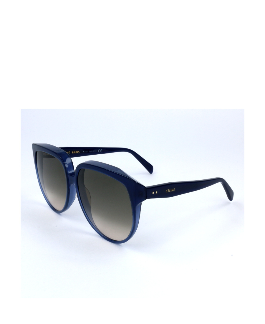 Celine Logo Sunglasses In Blue
