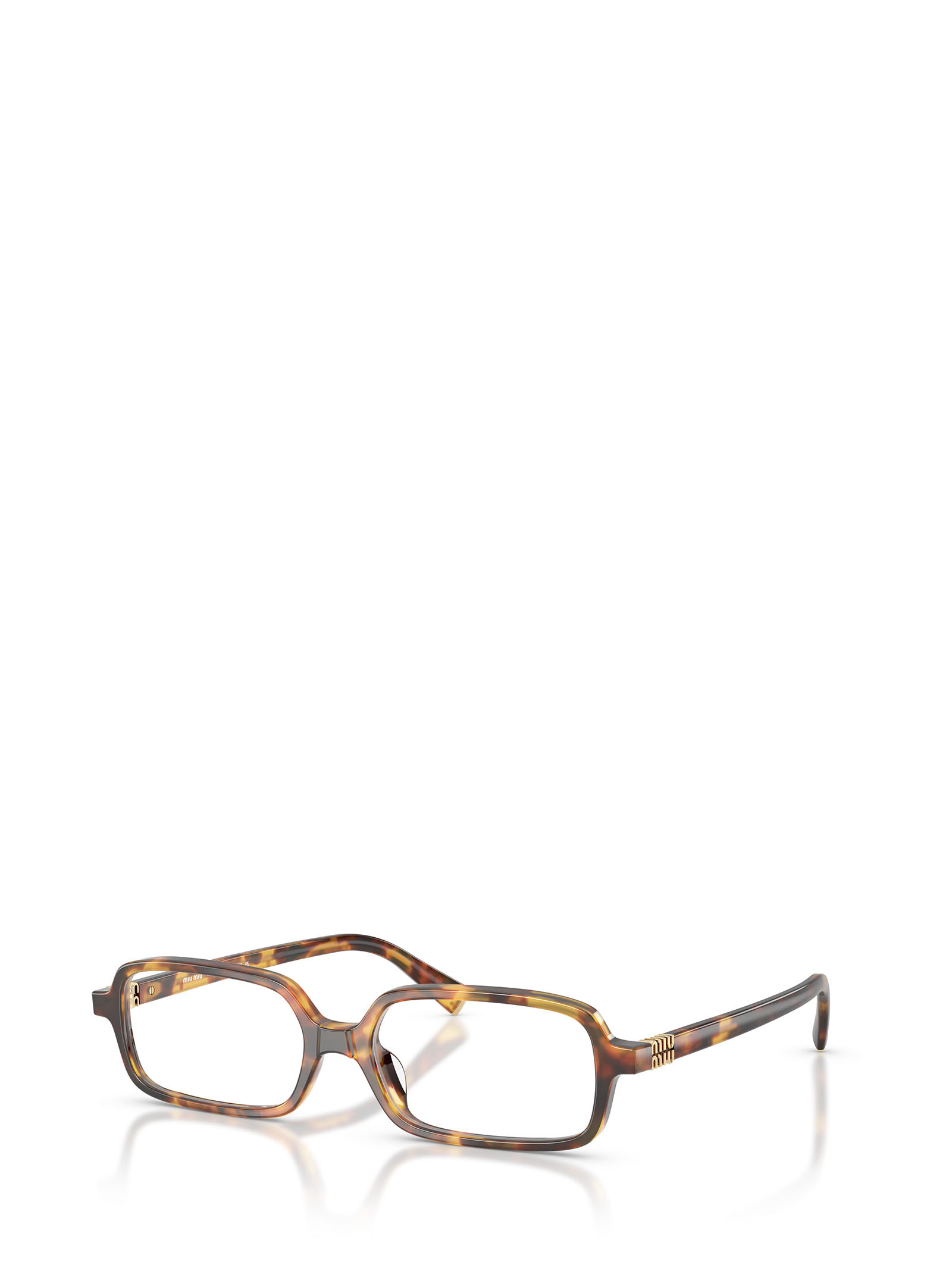 Miu Miu Full-frame Plain Mirror In Brown