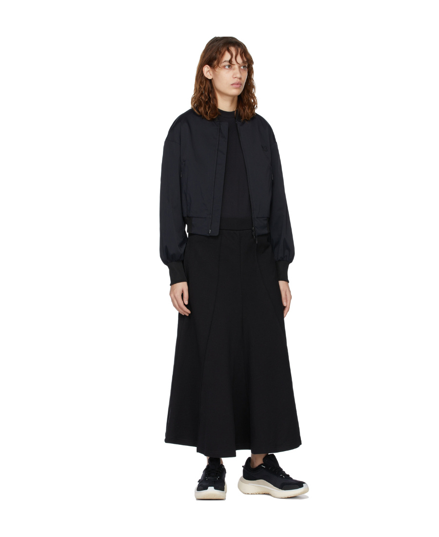 Y-3 Flared High-waisted Skirt In Black