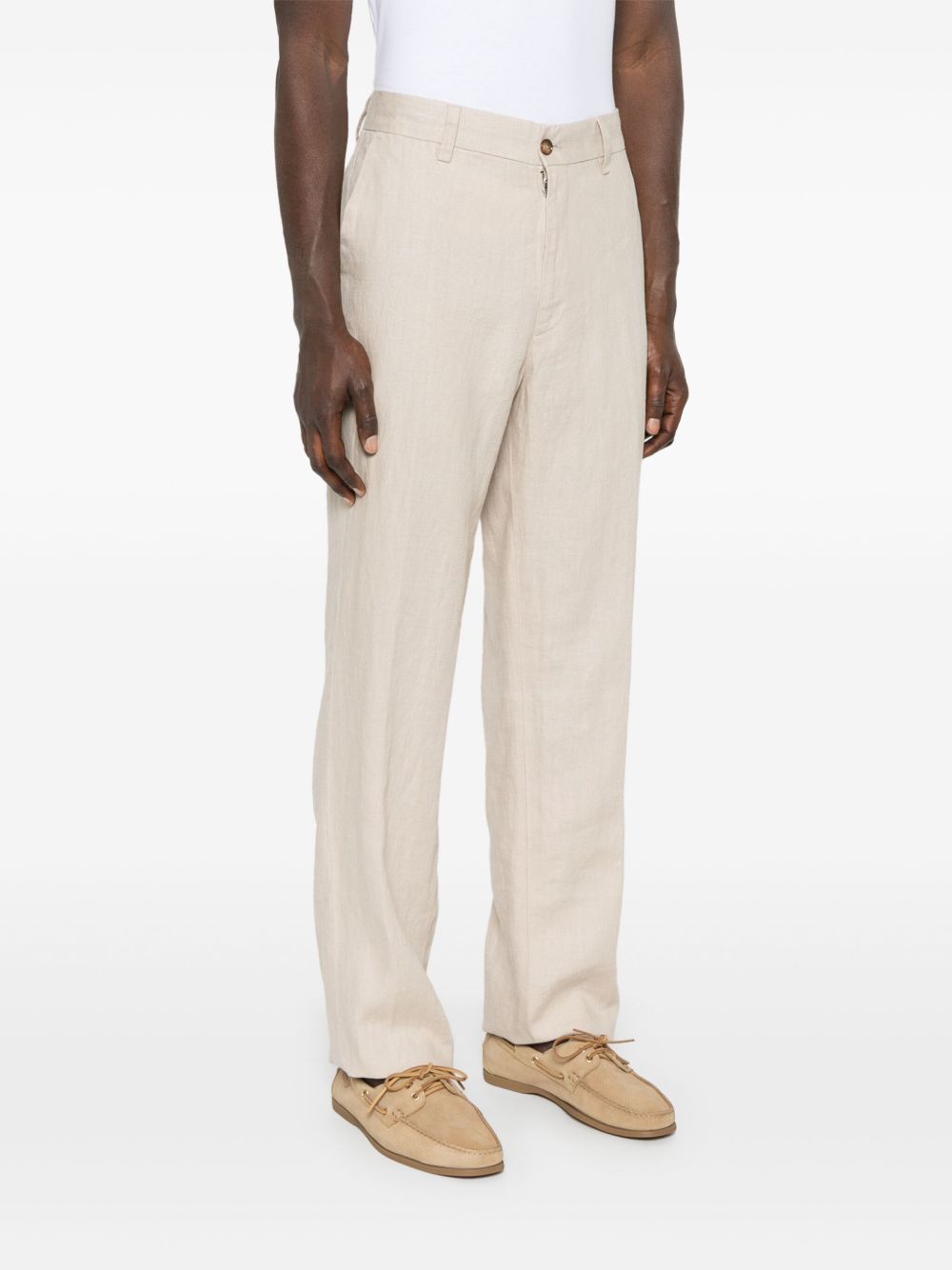 Michael Kors Belt Loops Slacks In Sand