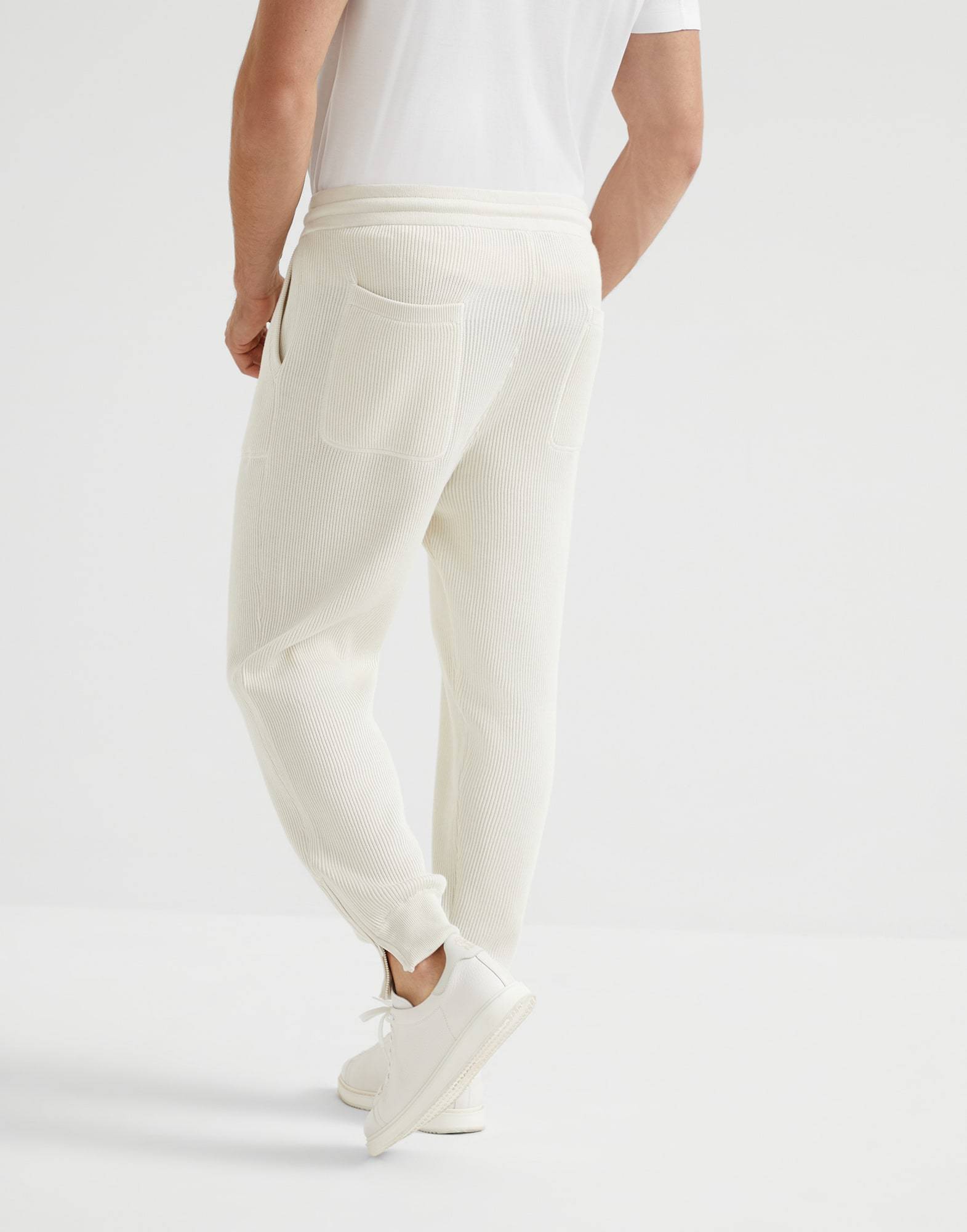 BRUNELLO CUCINELLI COTTON TRACK PANTS