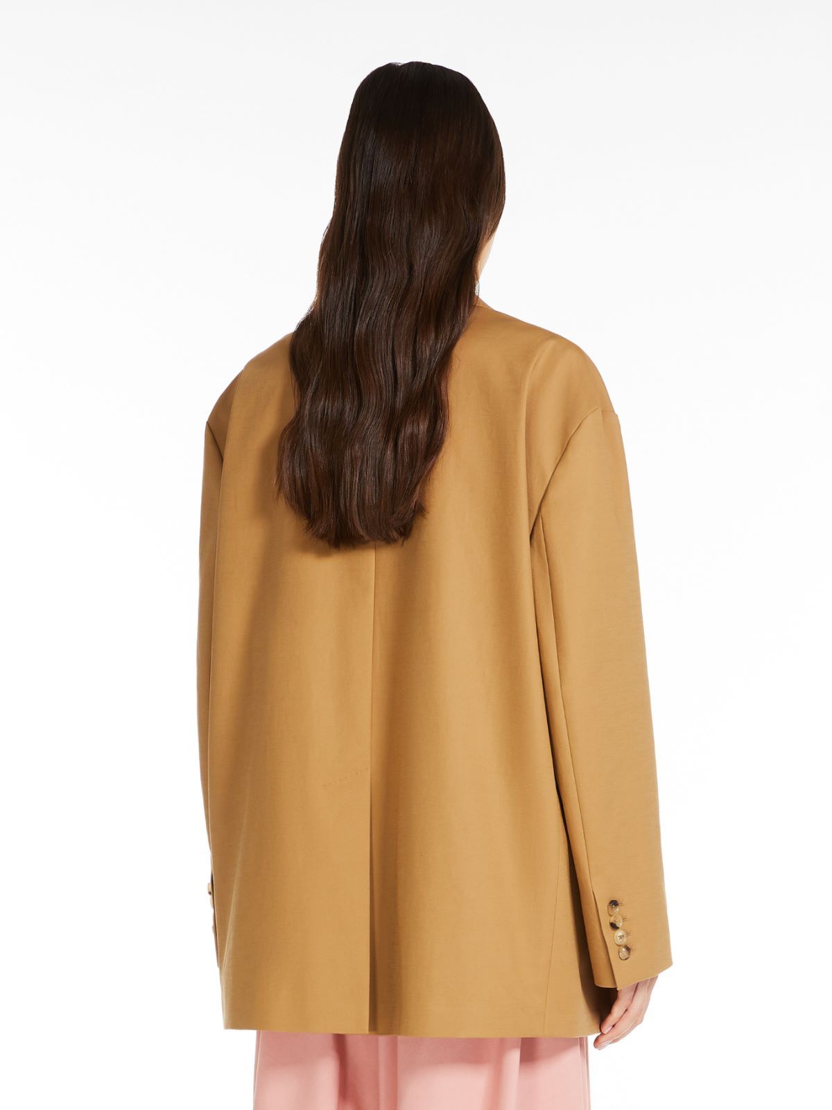 Max Mara Brown Wool Coat In Nude