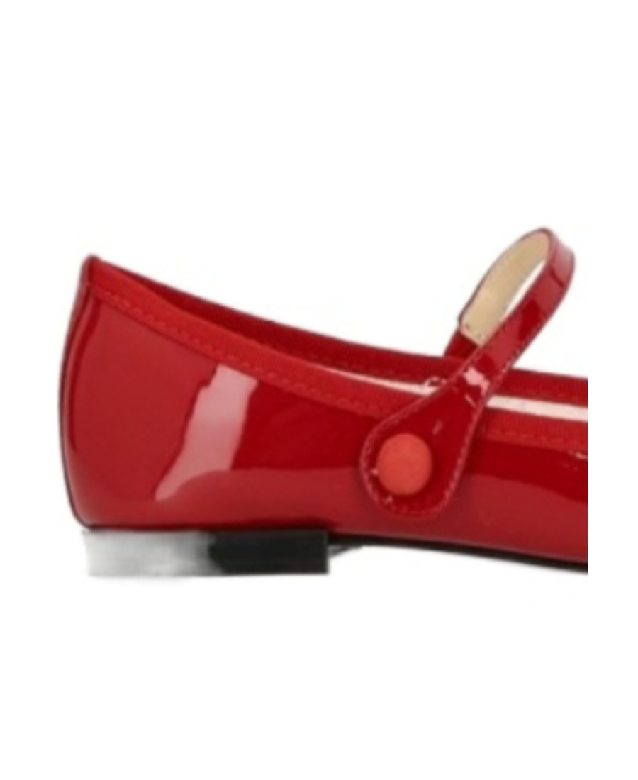 Repetto Patent Lio Mary Jane Ballerina Flats In Red