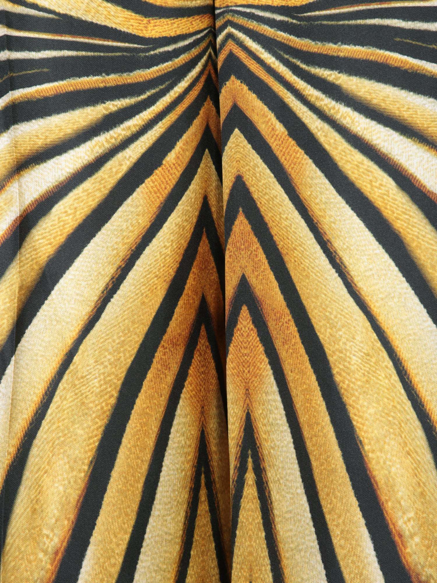 Roberto Cavalli Ray Of Gold Print Palazzo Pants In Black