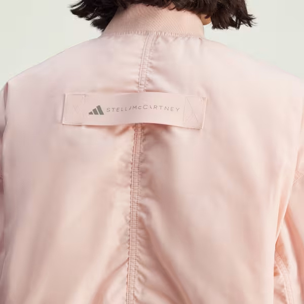 Shop Adidas By Stella Mccartney True Nature Bomber Jacket In Steam Pink