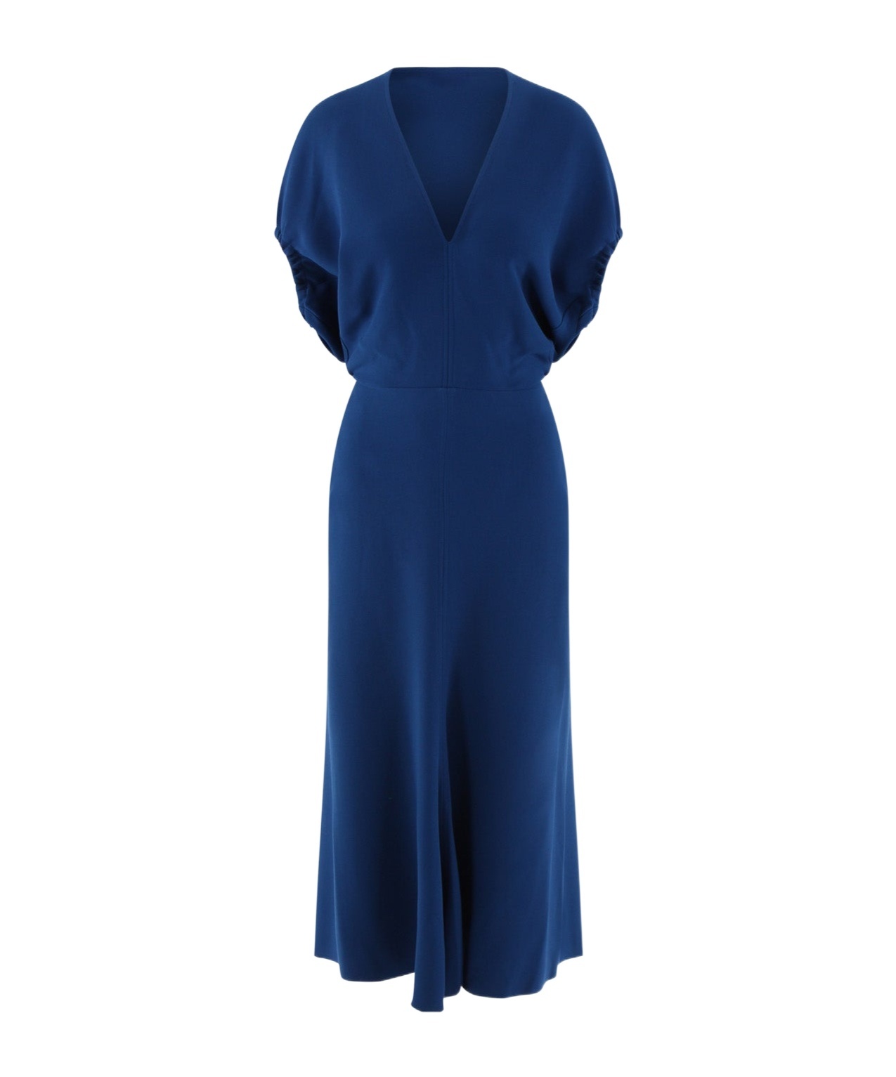 Victoria Beckham V-neck Dress In Blue