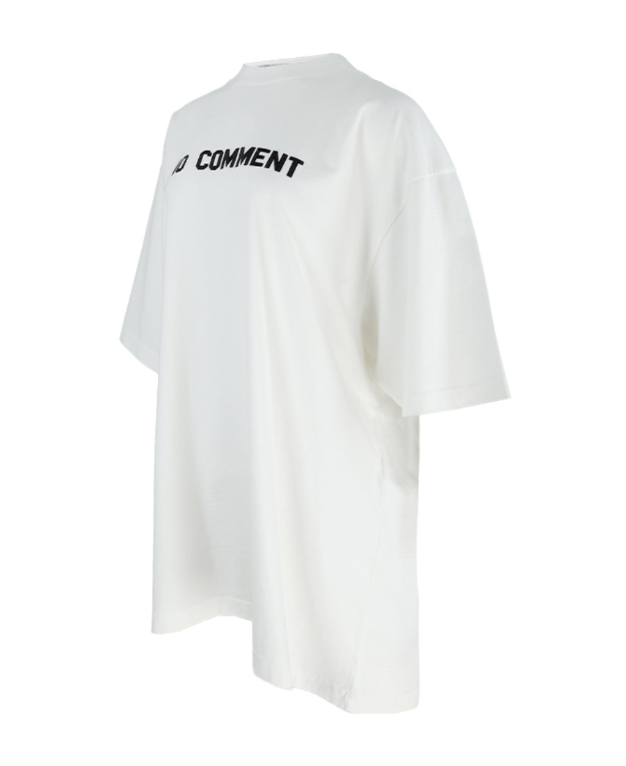 Balenciaga No Comment Oversized T-shirt In White