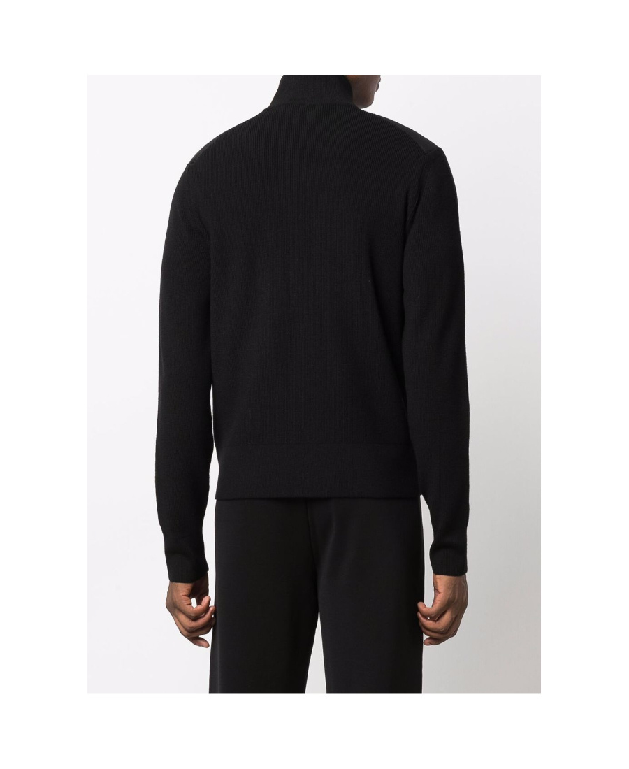 Moncler Padded-front Zipped Cardigan In Black