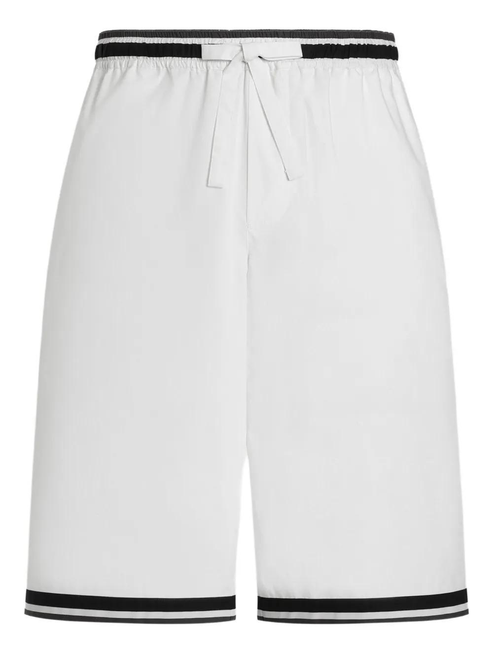 Dolce & Gabbana Majolica-print Shorts In White