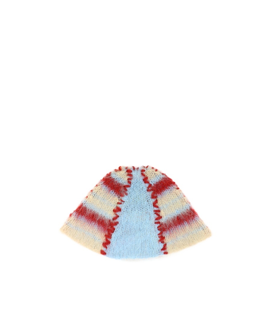 Marni Striped Knitted Beanie In Multicolor