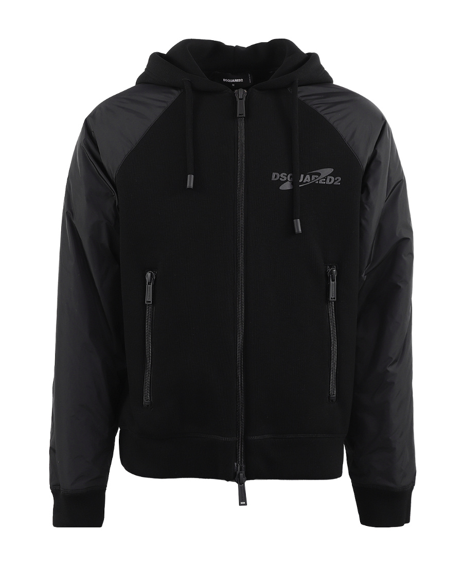 Dsquared2 Ibra Black On Black Hoodie In Black