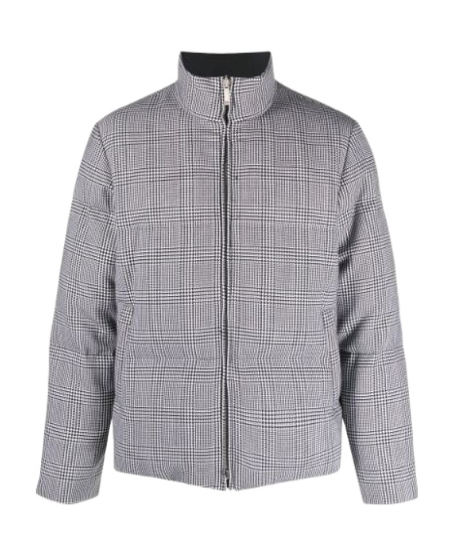 Thom Browne Padded Zipped-up Fastening Jacket In Gray