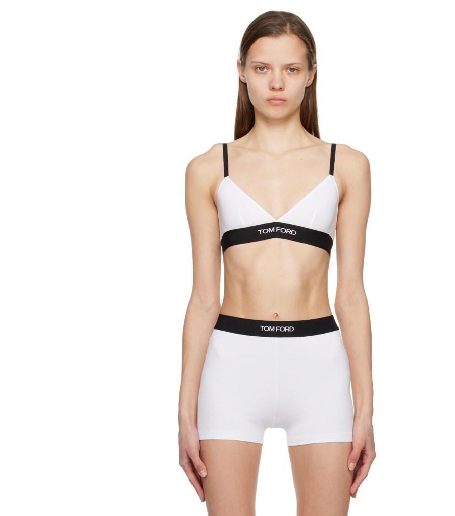 TOM FORD WAISTBAND-LOGO TRIANGLE BRA