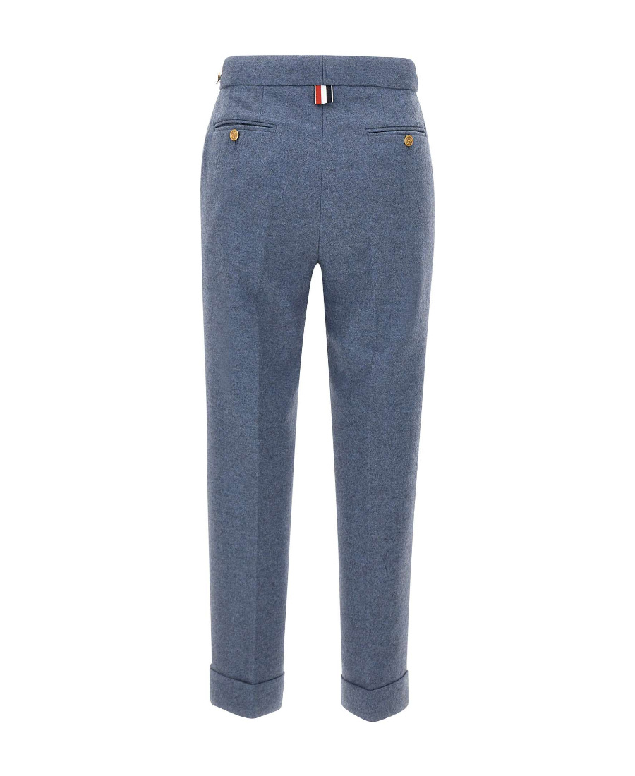 Thom Browne Cropped Slim-cut Trousers