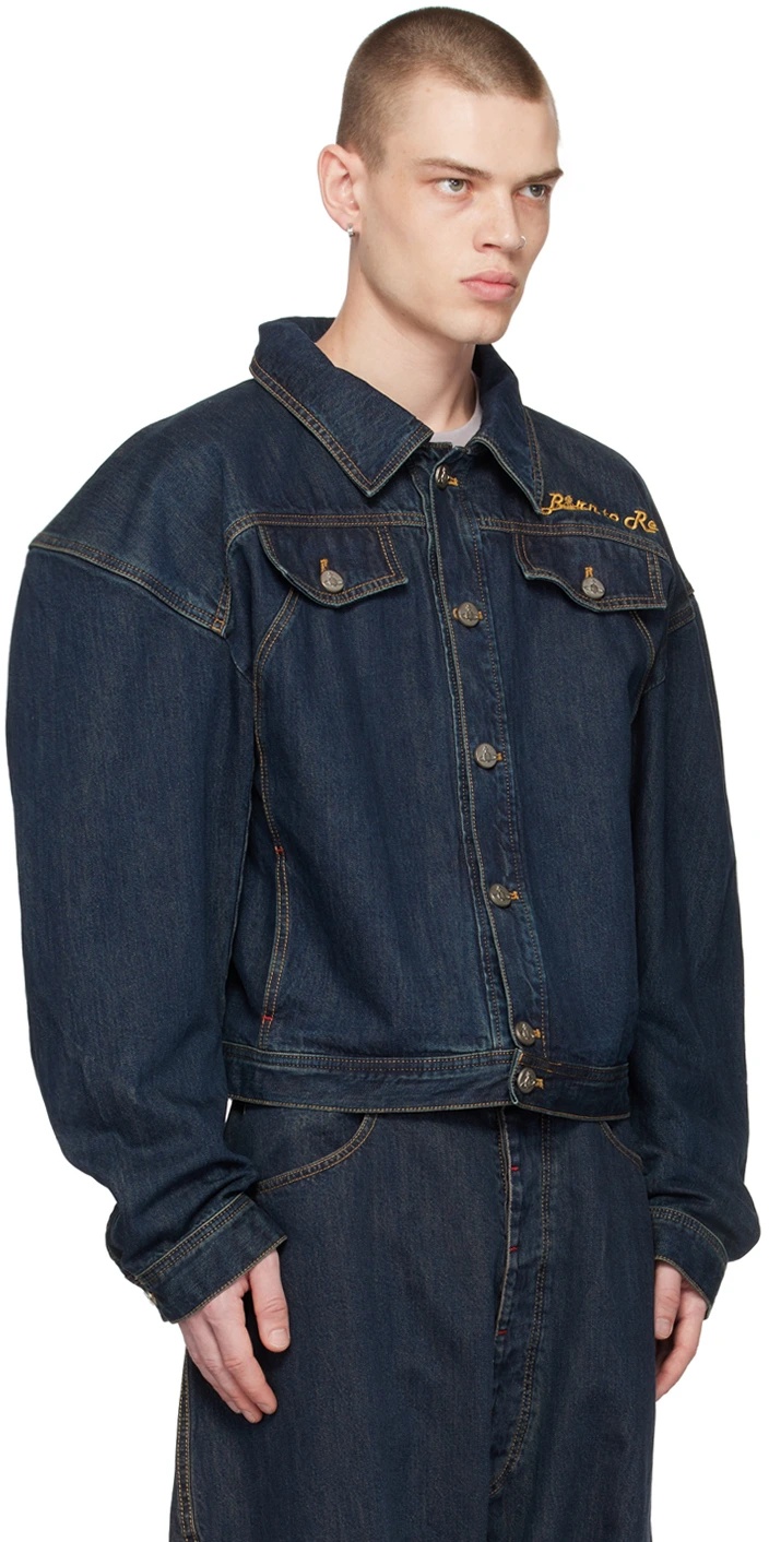 Vivienne Westwood Boxer Denim Jacket In Black