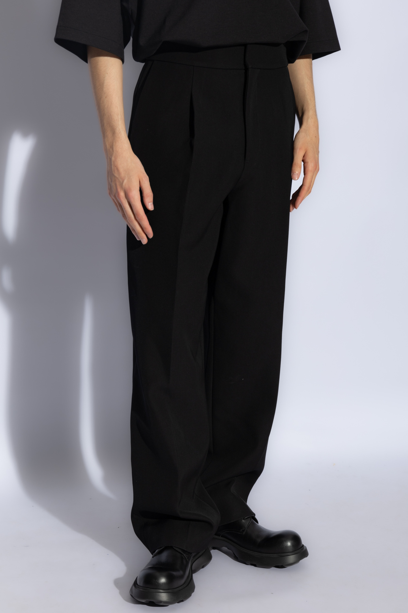 Fear Of God Tailored Straight-leg Trousers In Black