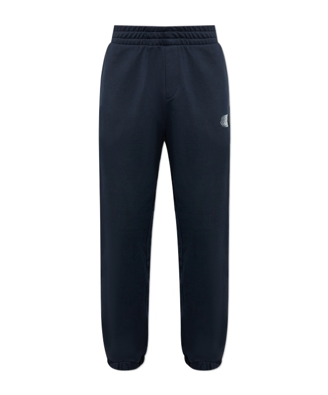 Moncler Elastic Waist Sweatpants In Blue