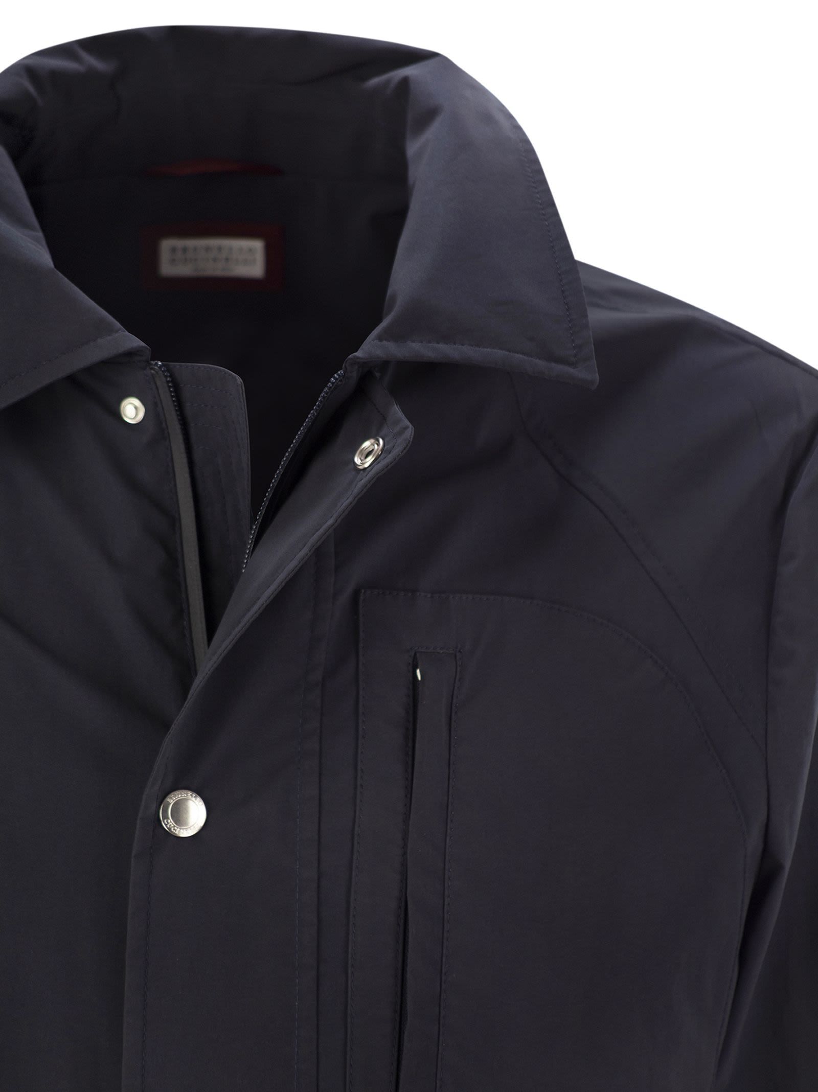 Brunello Cucinelli Long-sleeved Casual Jacket In Black