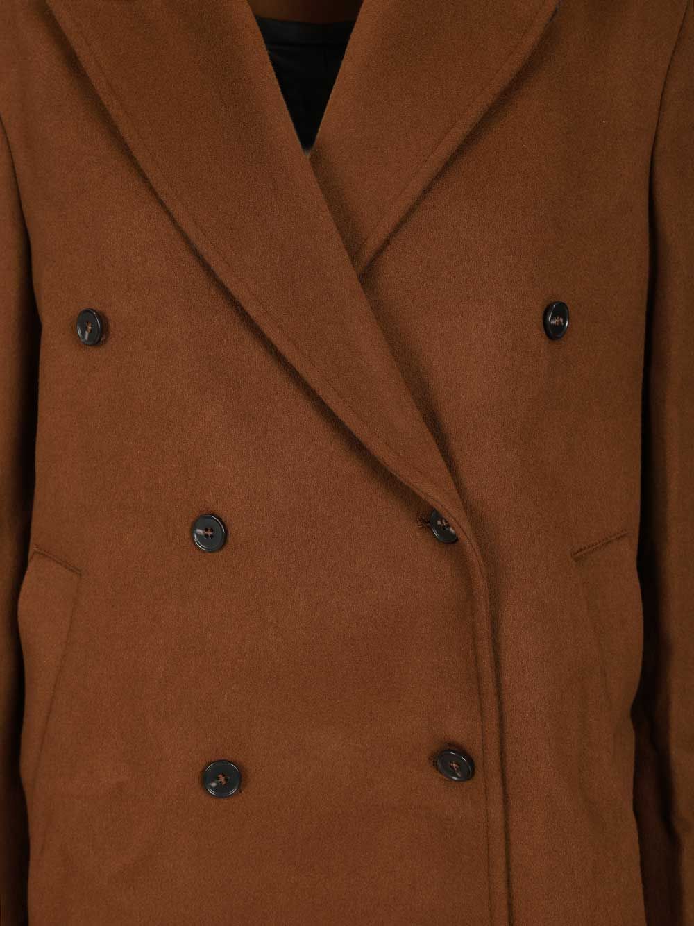 Loulou Studio Rosco Double Breasted Coat In Brown