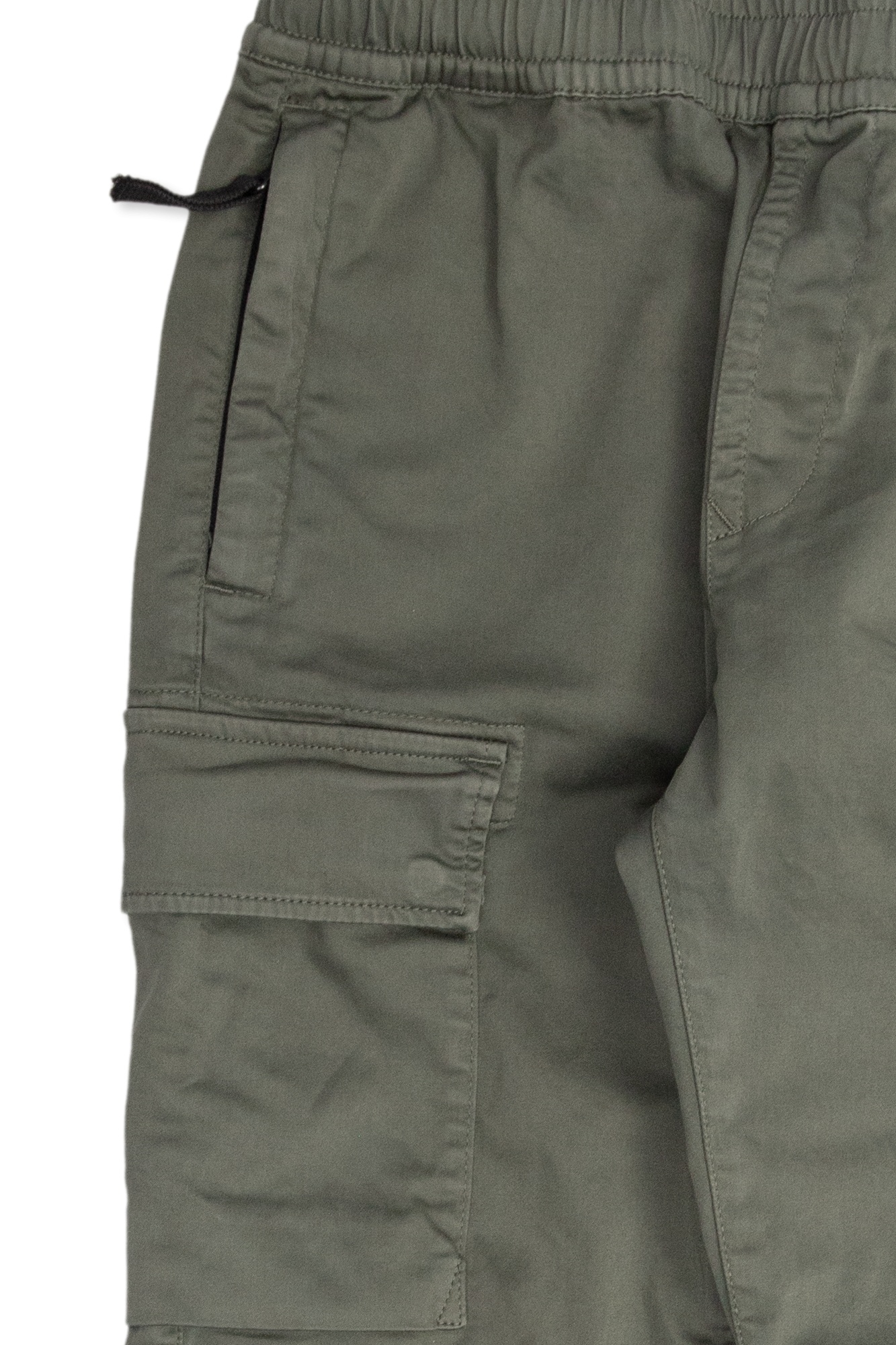 STONE ISLAND STONE ISLAND JUNIOR COMPASS-MOTIF ELASTIC WAIST TROUSERS