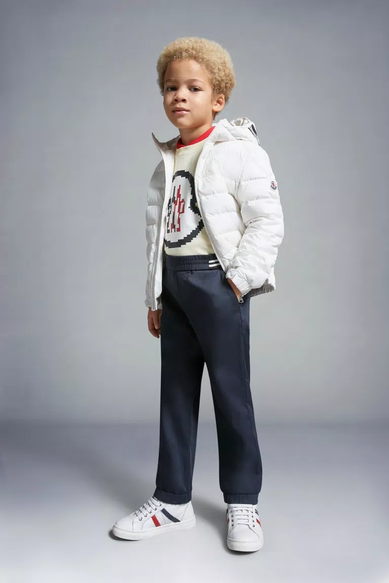 Moncler Elasticated-waist Tapered-leg Trousers In Blue