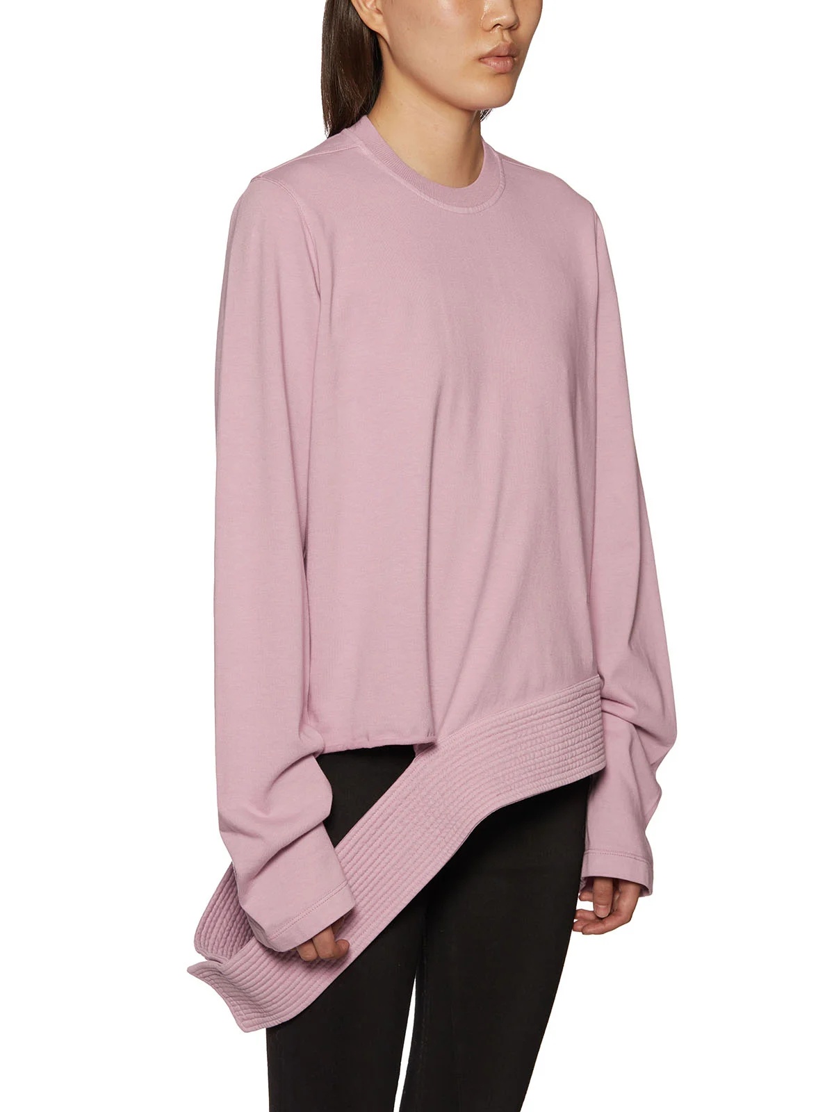 Rick Owens Drkshdw Damage Effect Sweater In Pink