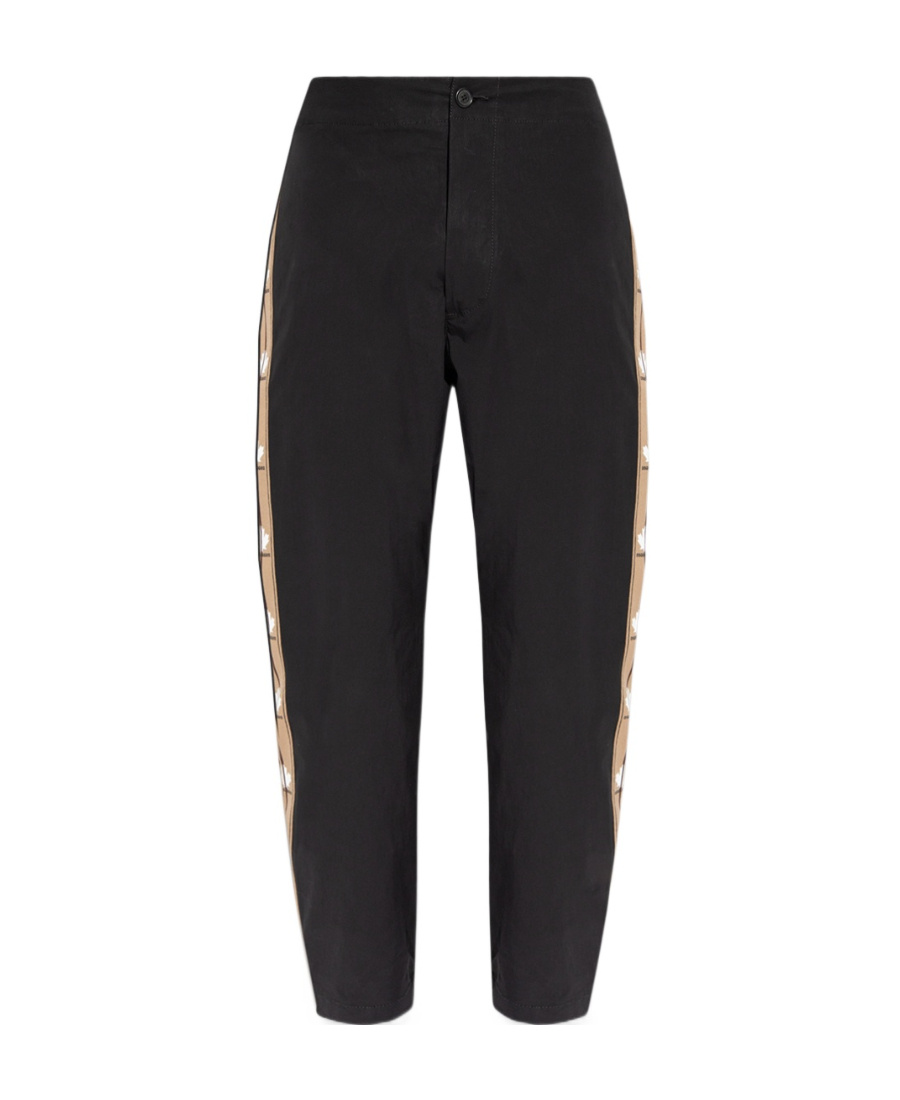 Dsquared2 Logo-tape Tapered Trousers In Black