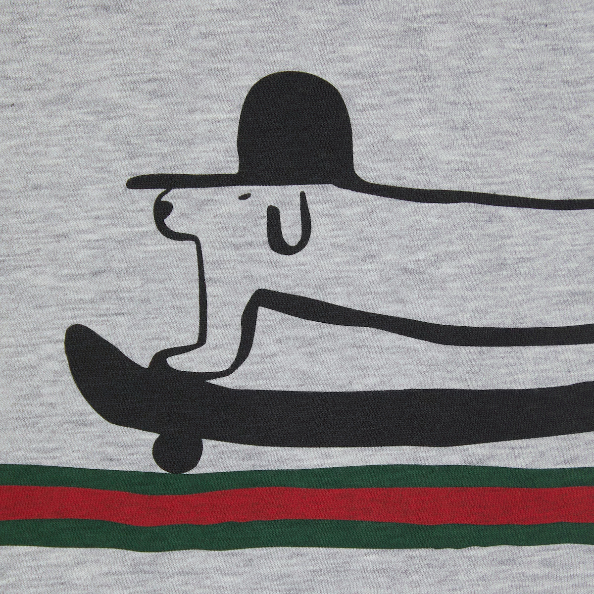 Gucci Cotton T-shirt With Print In Gray