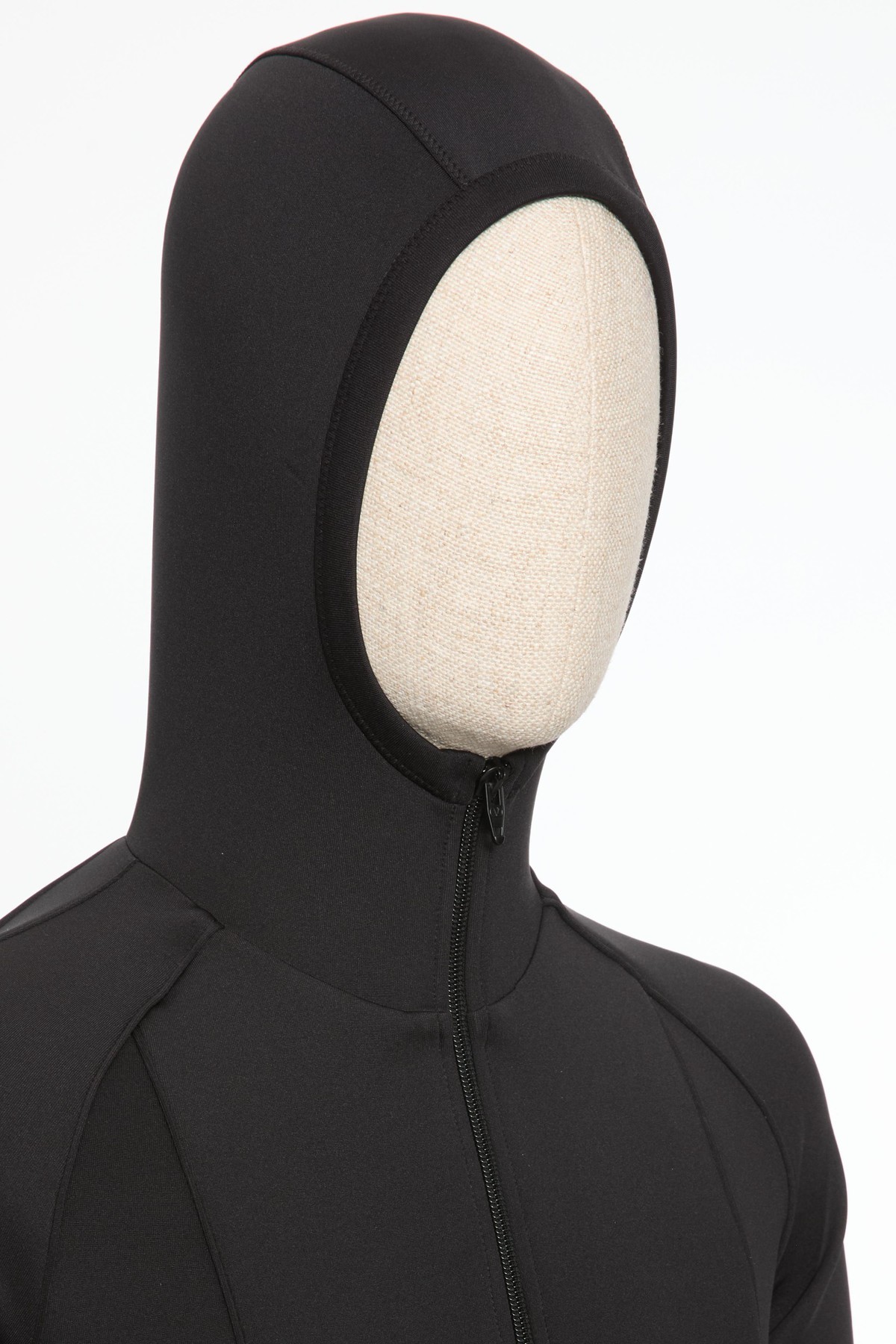 Valentino Hooded Sweater With Long Sleeves And Ribbed Cuffs In Black
