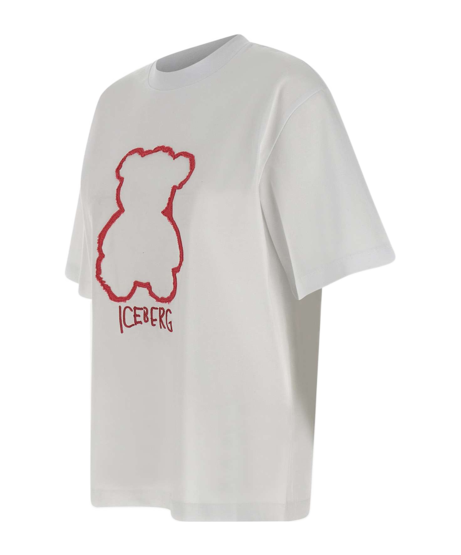 Shop Iceberg Short-sleeved T-shirt In White