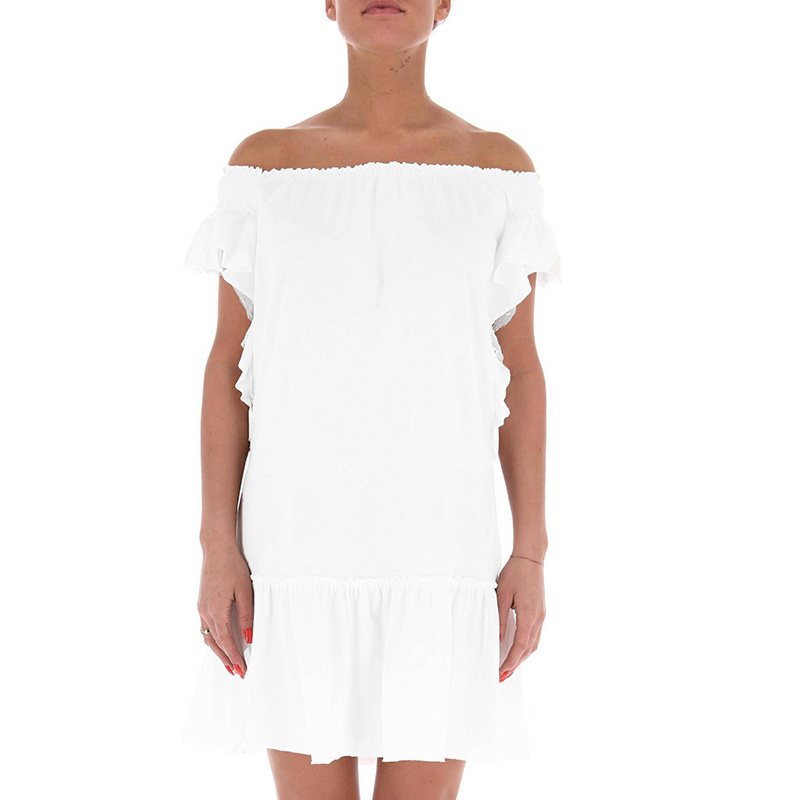 Red Valentino Shoulder-length Design Dress In White