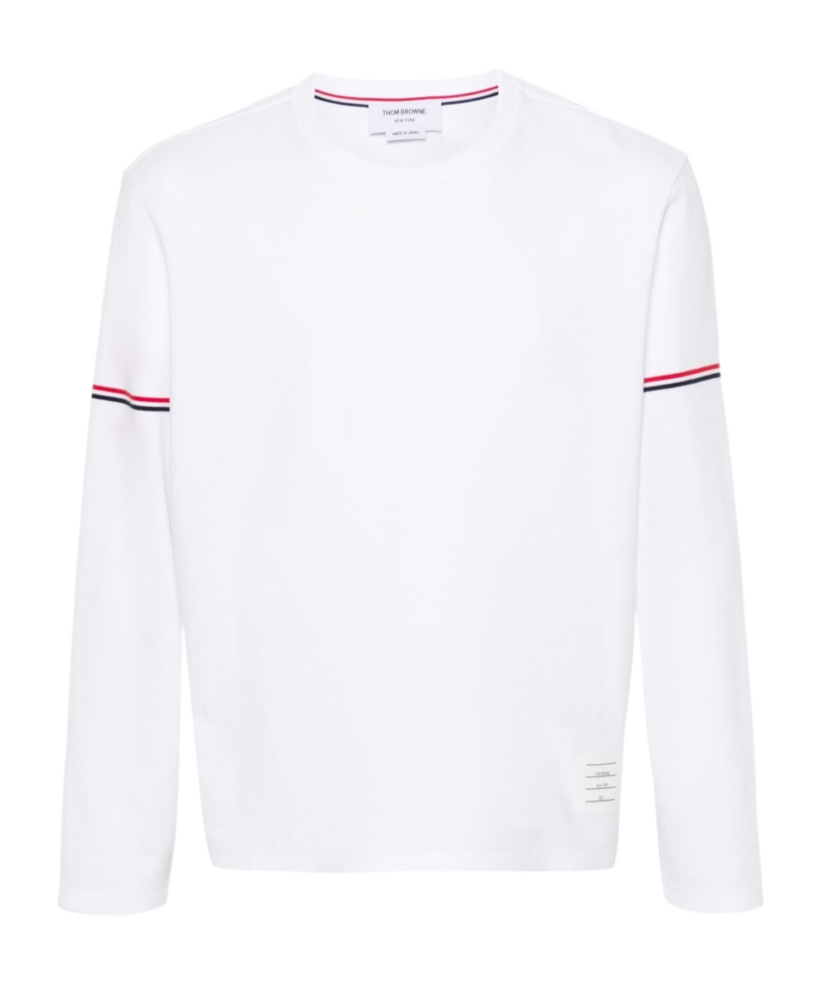 Thom Browne Oxford Button-down Shirt With Rwb Armbands In White