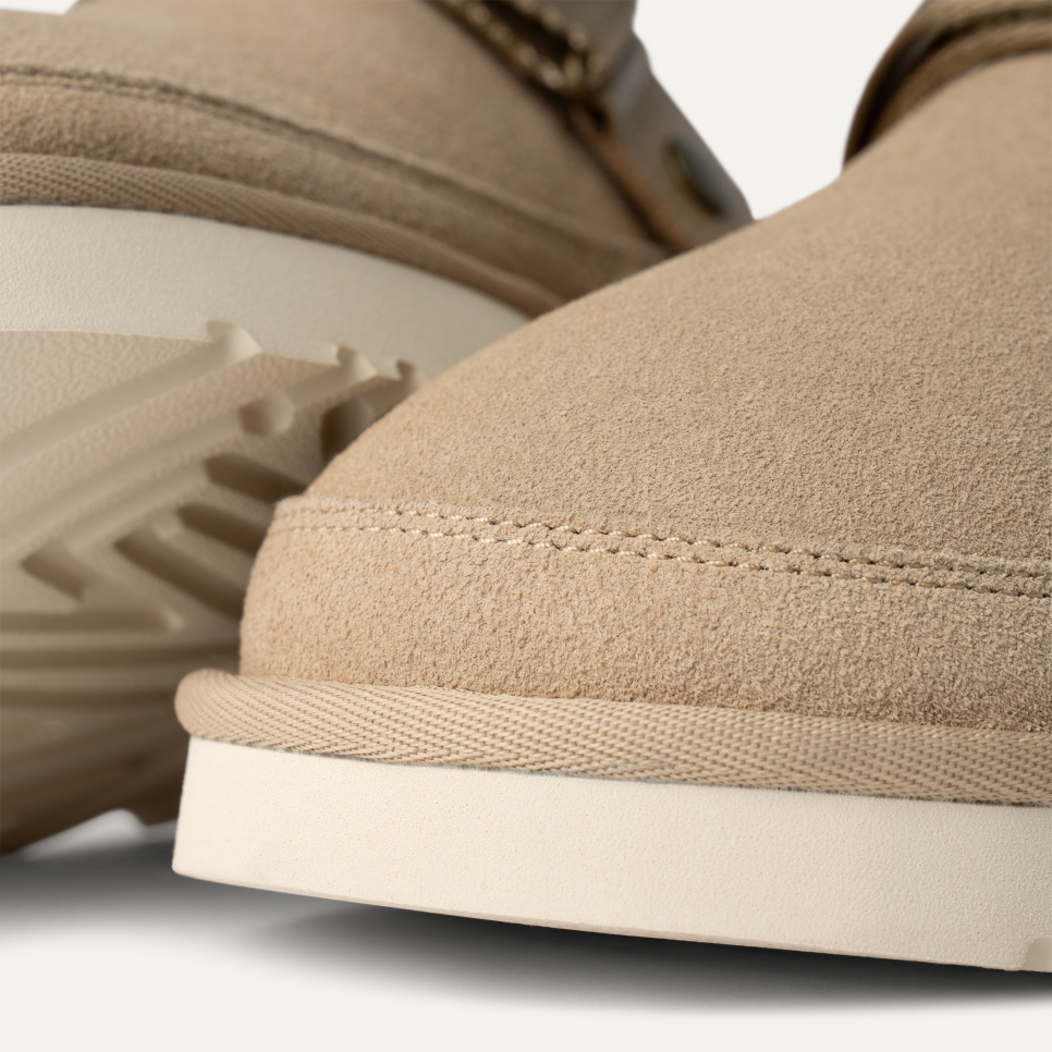 Shop Ugg Logo-debossed Slippers In Nude