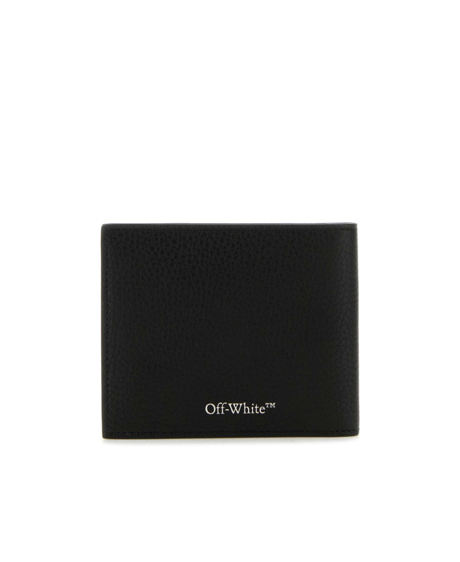 Off-white 3d Diag Bifold Leather Wallet In Black
