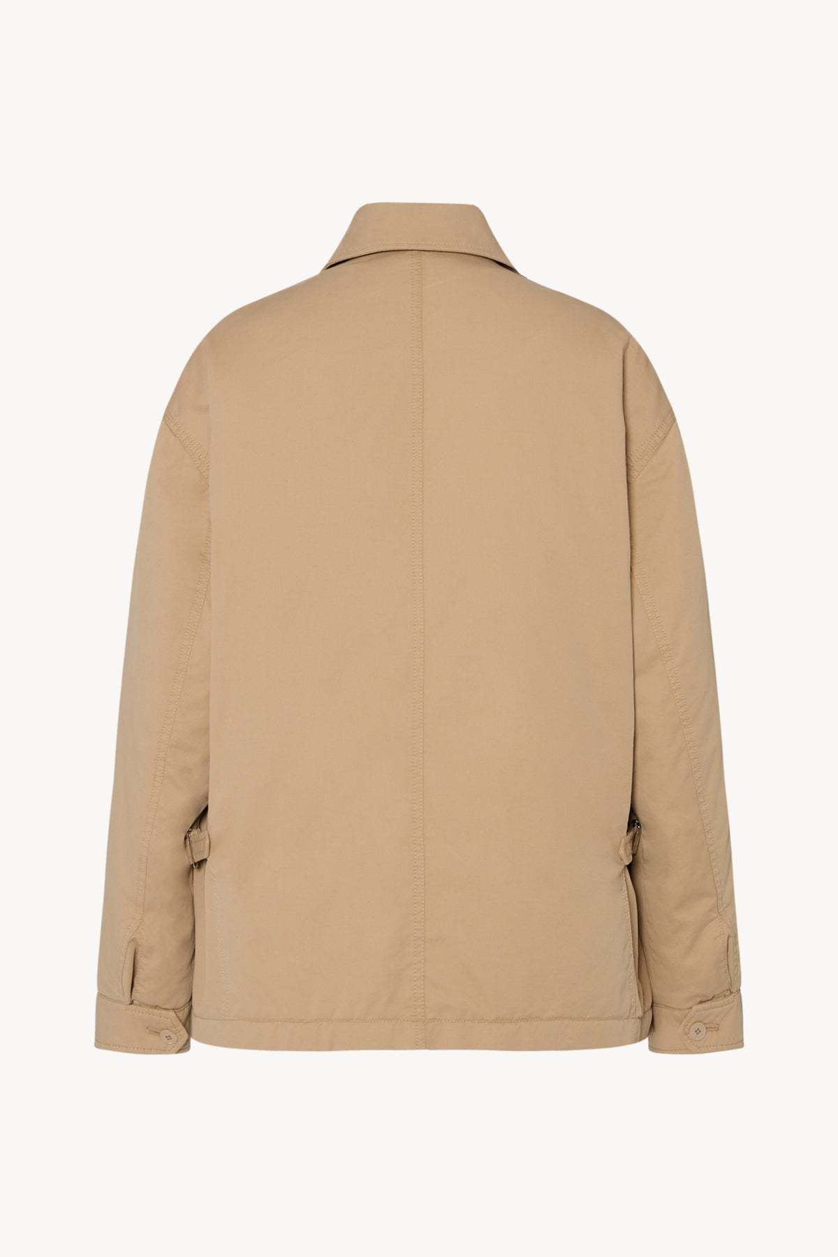 The Row Aurelius Jacket In Cotton And Cashmere In Brown