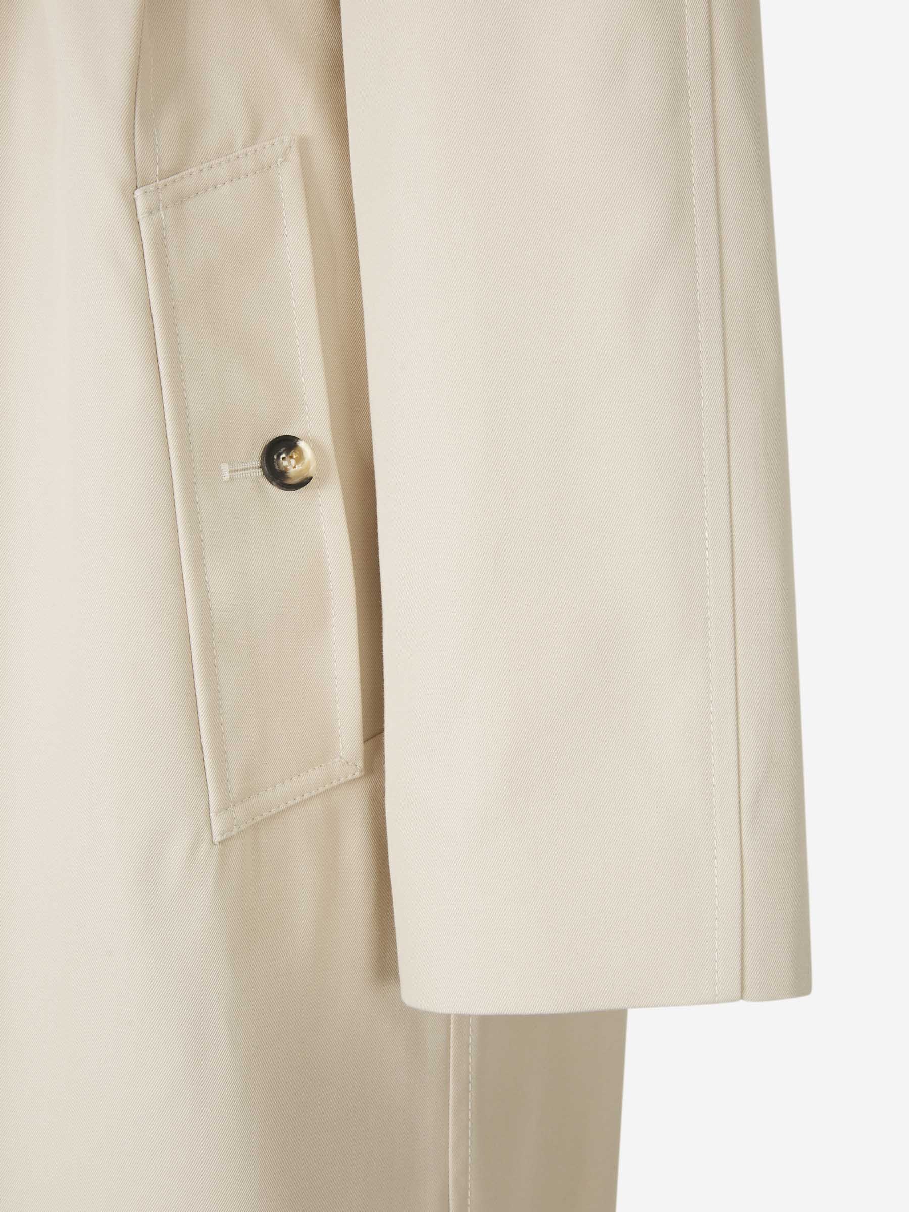 Givenchy Double-breasted Trench Coat In White