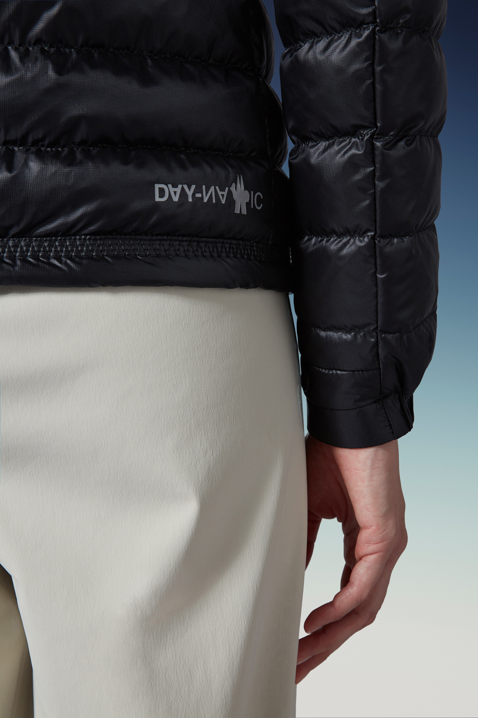 Moncler Logo-patch Padded-design Jacket In Black