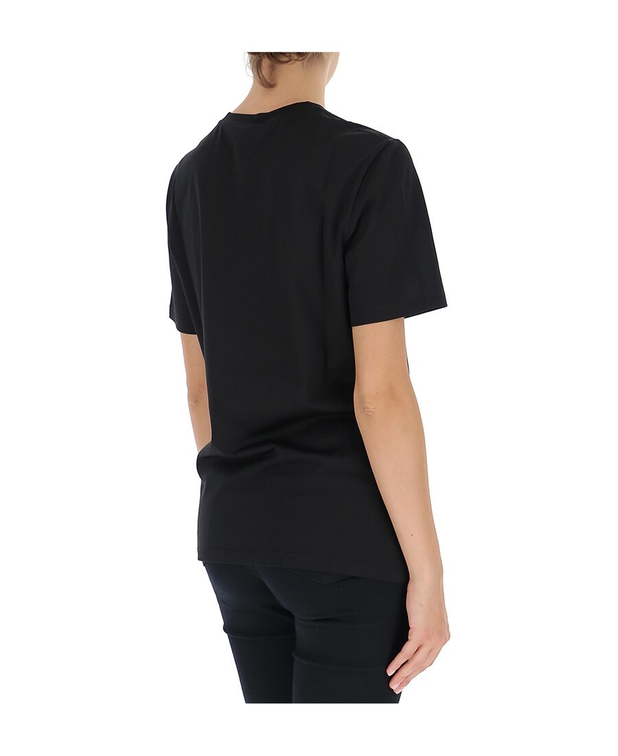 Versace Logo Printed T-shirt In Black