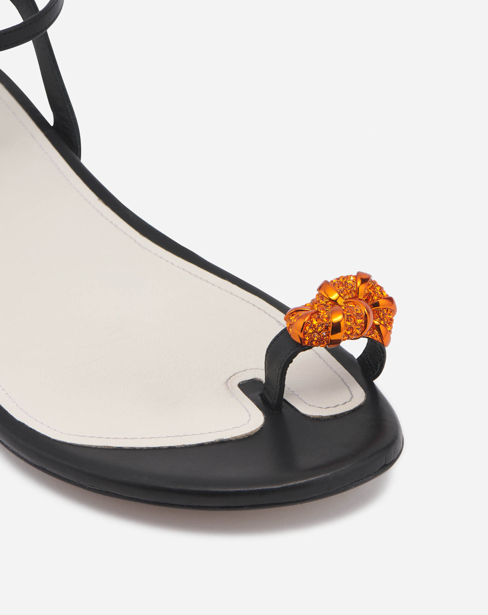 Lanvin Logo Flat Sandals In Black