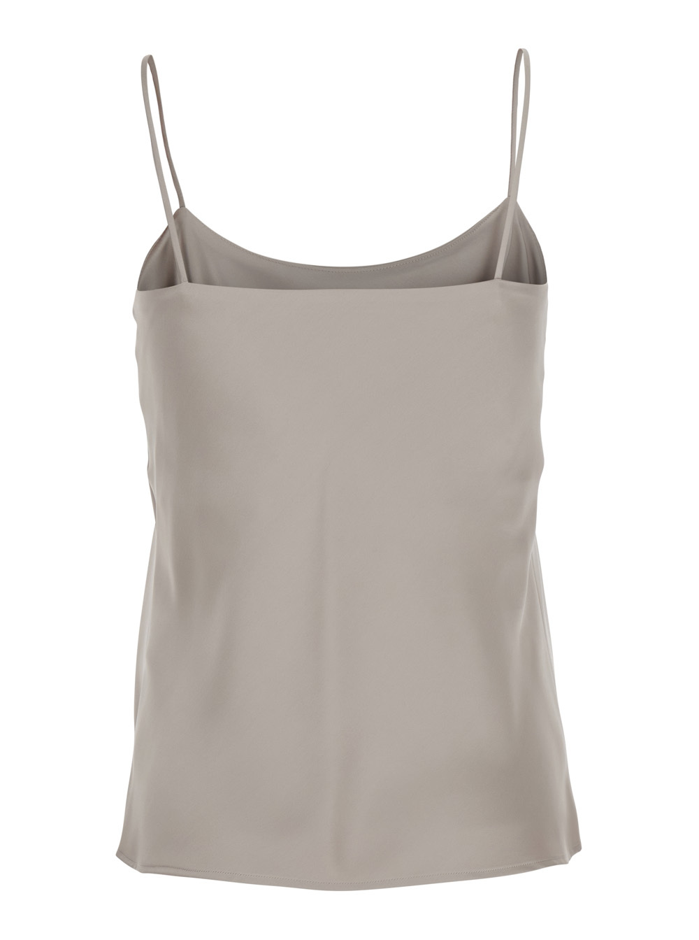 Herno Beige Top With Spaghetti Straps In Satin Woman