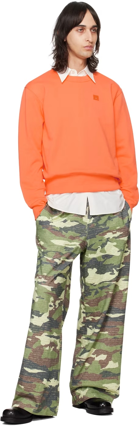 Acne Studios Round-necked Sweater In Multicolor
