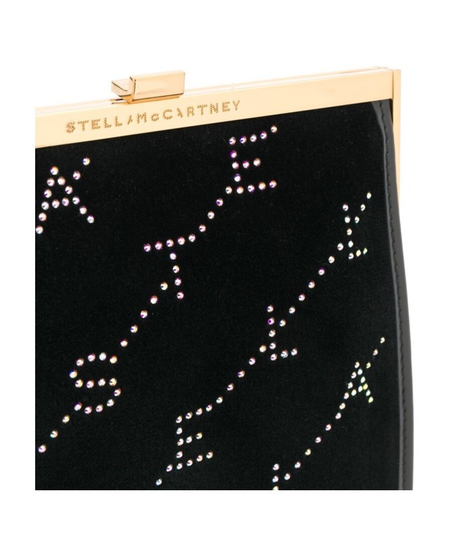 Stella Mccartney Mini Logo Printing Woc In Black