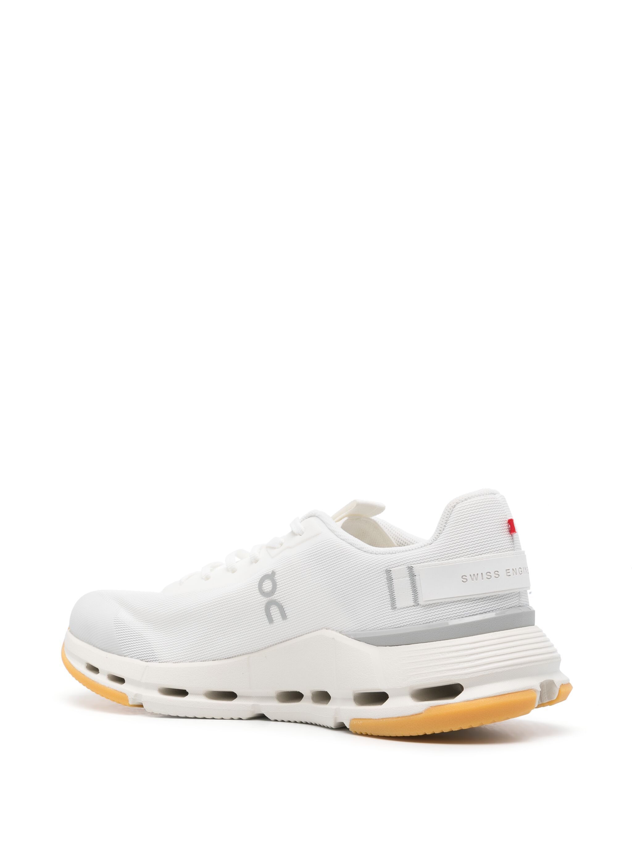 On Running On Sneakers In White