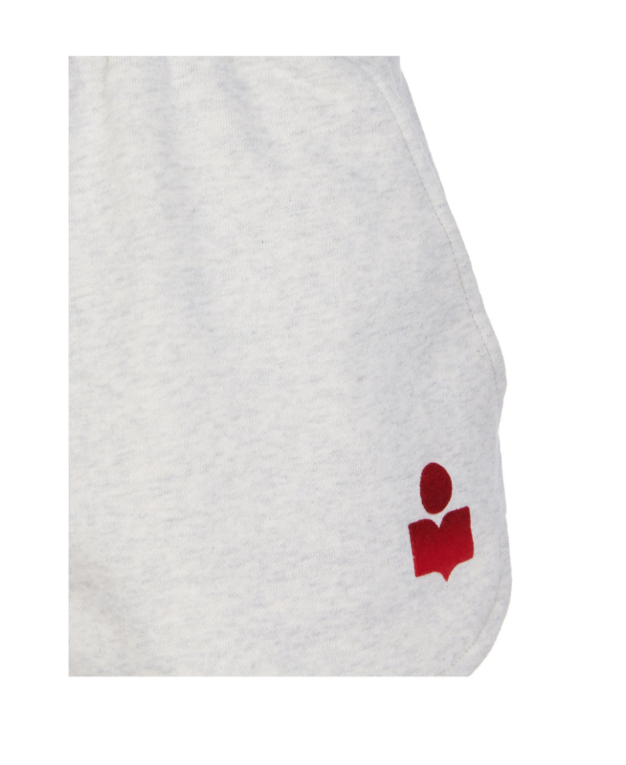 Isabel Marant Étoile Logo-print Drawstring Shorts In White