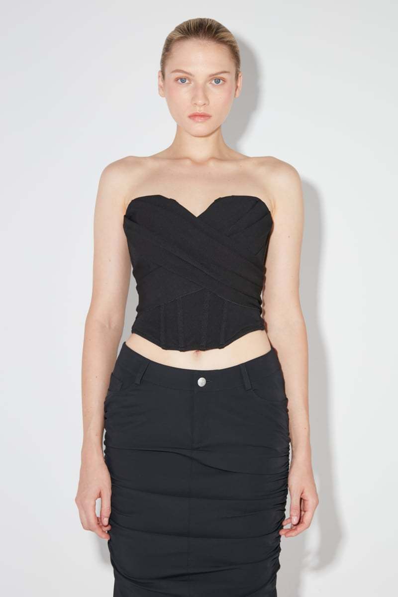 Misbhv Bianca Bandage Corset In Black