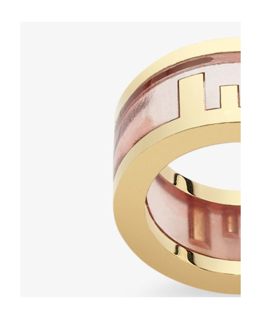 Fendi Gold-coloured Ring In Yellow